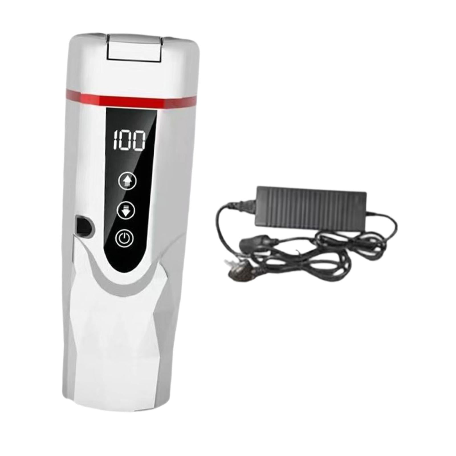 Fiocias 12 V 24 V Car Heated Mug Car Electric Kettle for Brewing Coffee Milk RV White
