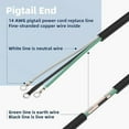 thumbnail image 4 of 95104L Circular Saw Replacement Cord Assembly - Heavy Gauge Power Cord for SKIL Saw SPT77W, SPT77WM, SPT77WML, SPT78W, SPT70WM, SPT78MMC, SPT70V, SPT55 for Skilsaw Saw Power Cord, 4 of 7