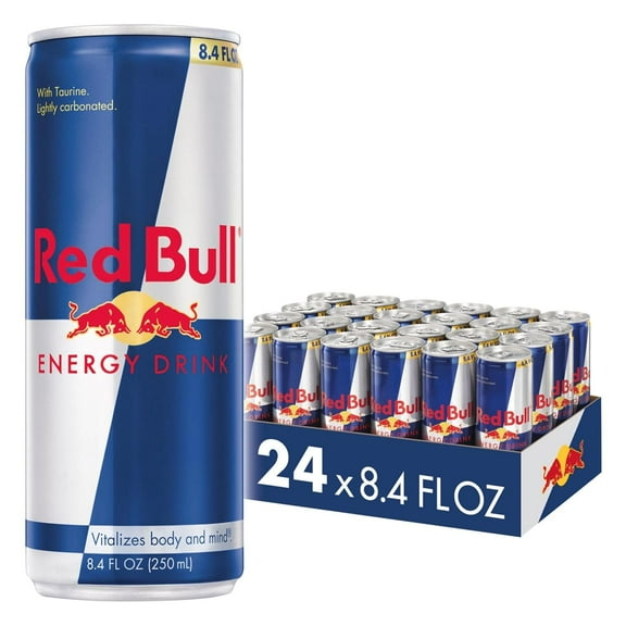 Red Bull Energy Drink Regular – 24 Cans × 8.4 oz — Classic Energy Boost Formula