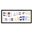 thumbnail image 2 of Stupell Industries Cute Fun to Be Around Phrase Retro Typography, 24 x 10,Design by Daphne Polselli, 2 of 5