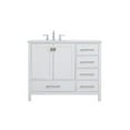 thumbnail image 3 of 42 inch Single Bathroom Vanity in White, 3 of 8