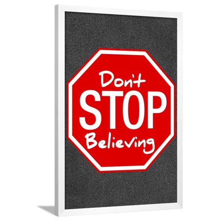 Journey Framed - Journey Don't Stop Believing Music Framed Poster Wall Art
