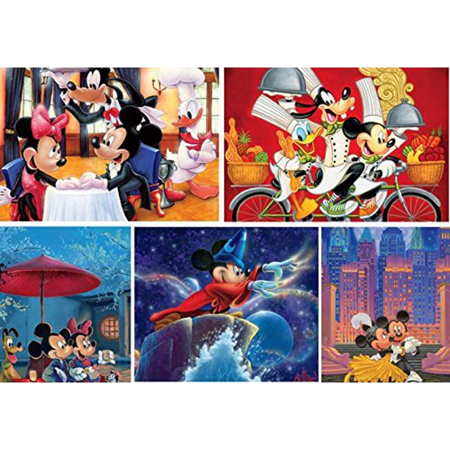 ceaco Disney 5 en 1 Multipack Mickey and Friends Rompecabezas, (2) 300 piezas, (2) 500 piezas, (1) 750 piezas Ceaco 21081370004