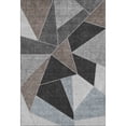 thumbnail image 2 of Addison Rugs Mayfield Washable Transitional Geometric Chocolate Rectangle Rug, 2'6" x 3'10", 2 of 6