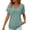Mint Green, variant on Luvior Women’s Summer Waffle Knit Short Sleeve Pocket T-Shirt – Textured Crew Neck Solid Breathable Top, Casual Everyday Basic Tee with Front Pocket