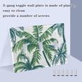thumbnail image 5 of Tropical Palm Tree and Leaves Light Switch Plate Covers 2 Gang Wall Plate Plastics Outlet Covers for Kitchen Home Office Decor, 5 of 8