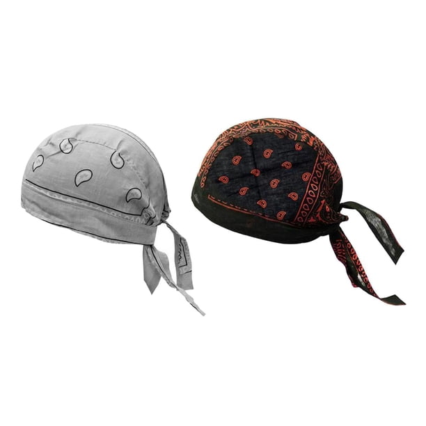 Pirate Hats Bandana Beanie a prueba de viento para pescar Floral gris claro Salvador Sombreros de pirata ciclista