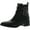 Black, variant on Kenneth Cole Reaction Womens Salt Biker Faux Leather Block Heel Ankle Boots