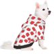 thumbnail image 2 of Fotbe Cartoon Strawberry Sudadera con Estampado para Perros Pequeños – Suéter con Capucha para Mascotas, Tela Suave de Forro Polar con Bolsillo-X-Small, 2 of 7