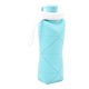 thumbnail image 2 of Botella de agua plegable de silicona de grado alimenticio de 600 ml, botella de agua segura para niños con boca ancha para acampar, viajar, deportes, azul claro, 2 of 10