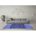 thumbnail image 3 of Ahgly Company Indoor Rectangle Abstract Blue Modern Area Rugs, 2' x 4', 3 of 4