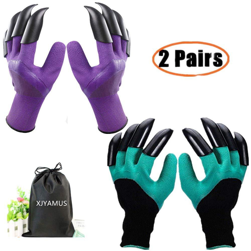 Gardening Garden Genie Gloves With 4 ABS Plastic Claws For Digging & Planting 