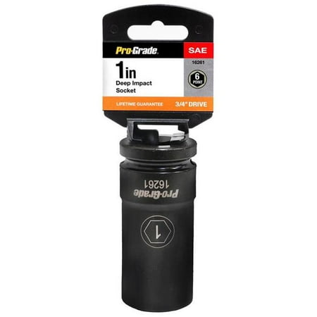 

Pro-Grade 16261 0.75 Drive x 1 in. 6 Point Deep Impact Socket