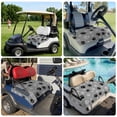 thumbnail image 6 of Golf Cart Seat Covers for 2 Seater,Pet Paw Printed Microfiber Cart Seat Towel Blanket,Modern Black Grey Watercolor Dog Claws Absorbent Breathable NonSlip Bench Seats Protector for Golf Course 51"x31", 6 of 9