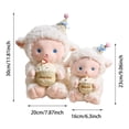 thumbnail image 3 of White Lamb & Cute Stuffed Sheep Doll Plushie In 2 Sizes Perfect For Girls And Kids, 3 of 6