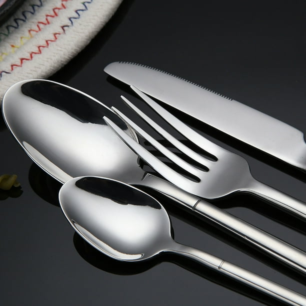 Knife with fork and cheap spoon
