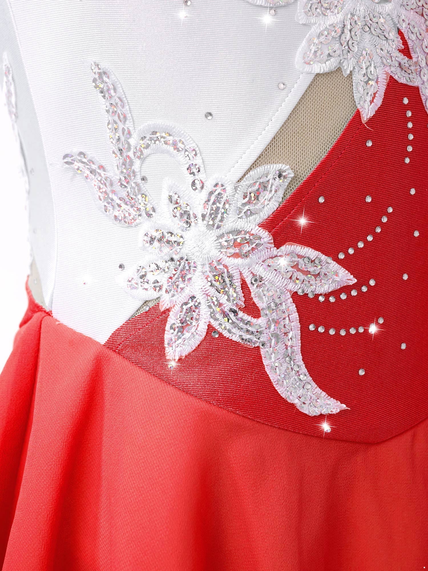 Ensemble Patinage Artistique Fille - Haut Strass + Legging | Sport, Gymnastique, Danse | Taille 5-10 Ans