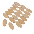 thumbnail image 4 of 80x de Recortes de en apariencia de Maciza Sin Terminar Etiquetas de Bricolaje Modelado Macarena Manualidades con Piezas de Madera Natural, 4 of 8