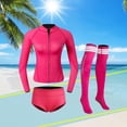 thumbnail image 4 of Traje de neopreno Zulema Traje de buceo Medias 2 mm Protección solar Cremallera frontal Talla L, 4 of 7