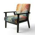 thumbnail image 3 of Designart "Mid Century Sunburst Serenade I" Upholstered Mid-century Accent Chair and Mid-Century Modern Arm Chair - Multiple Color & Pattern, 3 of 7