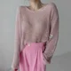 thumbnail image 5 of summer Women's Knitted Sweaters Lady Hollow Out Mesh Thin Pullover See Through Look Long Sleeve Loose Tops Smock Sunscreen shirt, 5 of 5