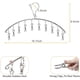 thumbnail image 5 of Juego de 2 perchas de acero inoxidable con 10 clips de secado resistentes al viento para asegurar calcetines, ropa de bebé, pañales de tela, sujetadores, toallas, ropa interior, bufandas y sombreros., 5 of 7