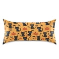 thumbnail image 3 of Cat Halloween Pattern Pillowcase Standard Size 20''x26'' Satin Double-Sided Print Soft Wrinkle Resistant, 3 of 9