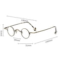 thumbnail image 4 of Small Round Metal Eyeglasses Frame 31mm Vintage Retro Punk Nerd Glasses Lightweight Optical Frame for Men Women Unisex, 4 of 8