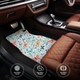 thumbnail image 4 of Balery Butterflies Pattern 4-Piece Floor Mats, Heavy-Duty Rubber Liners, Anti-Slip Design, All-Season Automotive Protection, Vehicles, Cars, Trucks, and SUVs, 4 of 5