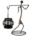 thumbnail image 2 of Wire Figure Candle Holder Decorative Modern Tea Light Lantern Tabletop Centerpiece Candle Stand, 2 of 7