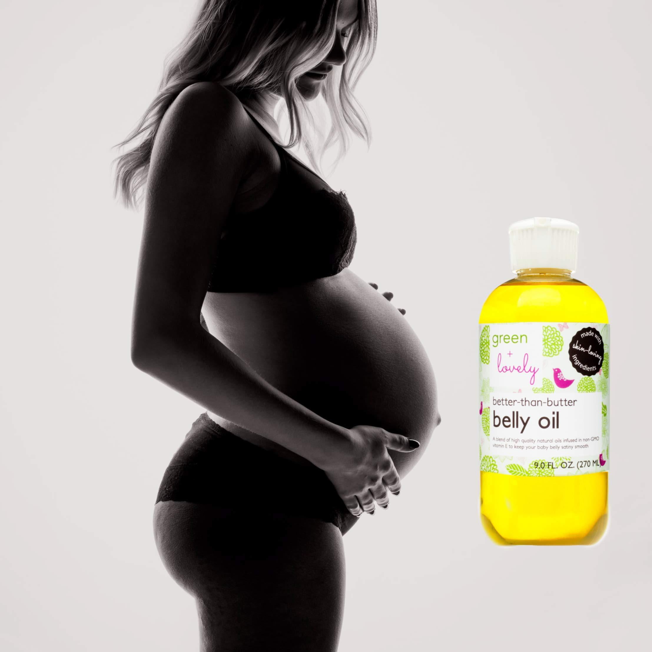 Better than Butter Belly Oil(Lavender) | Pregnancy Stretch Mark Prevention | 9 fl oz. Lasts for up to 6 Months | Natural Oil and Vitamin E Enriched for Amazing Skin Pre/Post Pregnancy Lave
