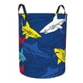 thumbnail image 2 of Balery,Laundry Hamper With Handles Laundry Basket Cartoon Shark Round Laundry Baskets Circular Hamper For Bathroom Organizer Basket Lightweight Storage Baskets For Bathroom, 2 of 8