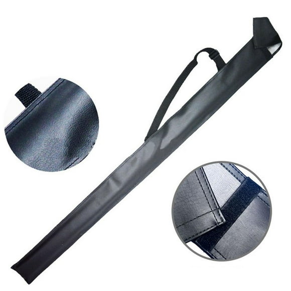 Estuche de transporte para taco de billar, bolsa de transporte para taco de billar, funda protectora de cuero PU, duradero, portátil, resistente a los Universal