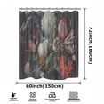 thumbnail image 3 of Floral 3D Print Shower Curtain for Bath Polyester Waterproof Fabric Shower Curtain Bathroom Decorations Accessories Set, 3 of 10
