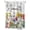 White, variant on Mushroom Stall Shower Curtain, Waterproof Shower Curtains for Bathroom, Vintage Pastoral Summer Botanical Watercolor Washable Fabric Cloth Bath Curtain for Bathtub Decoration with Hooks 36x72 Inches