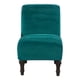 thumbnail image 1 of Funda de terciopelo antideslizante para silla sin brazos, protector de muebles para el hogar y el hotel. Verde oscuro, 1 of 9