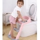 thumbnail image 2 of Asiento de inodoro para bebé con escaleras: asiento de inodoro para niños, entrenador de inodoro para niños pequeños y niñas - Asiento de baño de viaje plegable y ajustable en altura con, 2 of 3