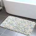 thumbnail image 1 of Tapis de Bain Floral JAWO, Tapis de Cuisine Tournesol Taureau, Tapis de Sol de Salle de Bain Floral Rustique de Style Ferme à Séchage Rapide Antidérapant, Tapis de Bain Get Naked, 17x29 Po, 1 of 1