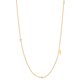 thumbnail image 1 of Collar con letras para mujer, plata de ley S925, cadena de clavícula lisa, joyería de moda con temperamento, 1 of 6