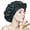 Black, variant on VECIIR Silk Bonnet for Sleeping Women, Ajustable Hair Bonnet for Curly Hairs Satin Bonnet Reduce Friction Prevent Frizz Black，Large