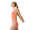 thumbnail image 2 of Speedo Women's Solid Tri Back Competitive One Piece Thin Strap Swimsuit  -  Summer Orange, 34, 2 of 4