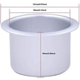 thumbnail image 2 of 2Pcs Metal Sofa Recliner-Handles Cup Holder Insert Replacement Drink Can Holder for Sofa Boat Rv Couch Car Truck Poker Table, Silver, 2 of 8