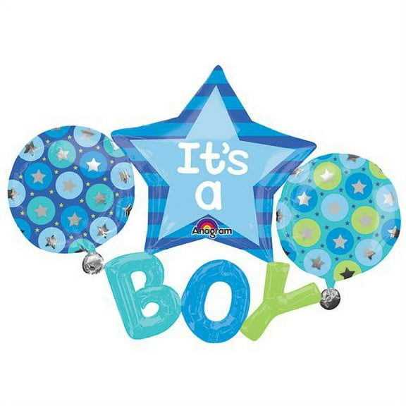 Burton & Burton 53" Packaged It's A Boy Multi-Balloon