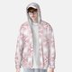 thumbnail image 2 of Fotbe Christmas Snowflakes Chaqueta con Protección Solar UPF 50+ para Hombre y Mujer, Camisa con Capucha y Bolsillos-Small, 2 of 7
