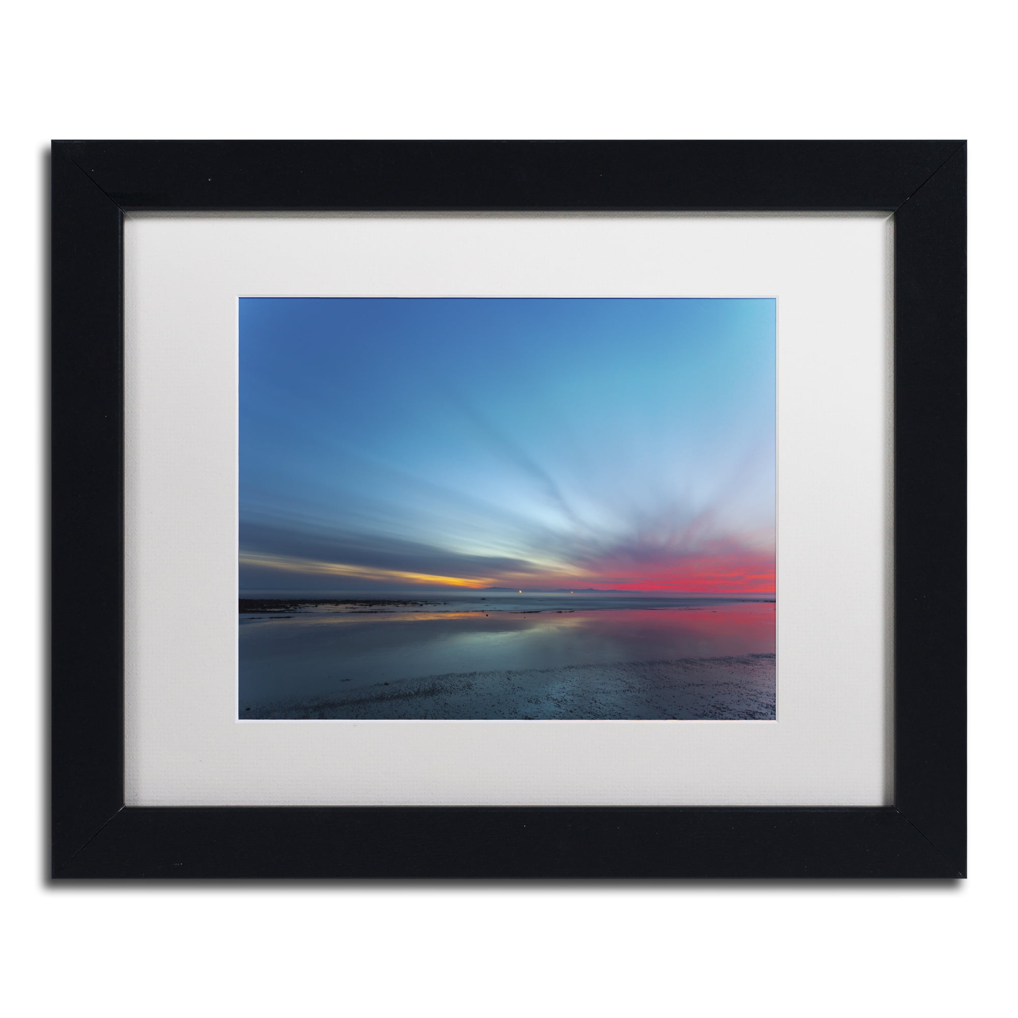 Chris Moyer 'Blue Hour' Matted Framed Art