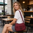 thumbnail image 5 of Lightweight Multi-Compartment Crossbody Bag for Travel Adjustable Strap Casual One-Shoulder Purse Durable Water-Resistant Nylon, Secure Zipper Pockets, Unisex, Versatile for Work, Outdoor, 5 of 6