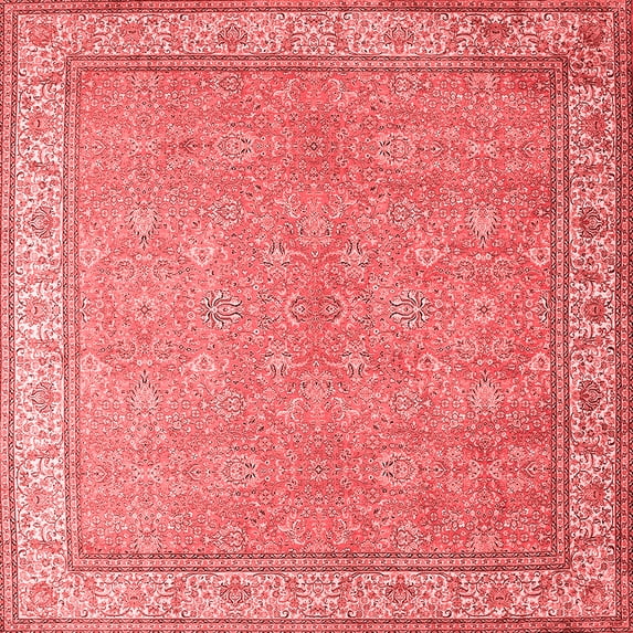 Ahgly Company Indoor Square Persian Red Traditional Area Rugs, 4' Square