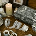 thumbnail image 5 of YUBX Lace Patterns PET Tape Set 6 Rolls Floral Arts Decorative Tapes - Pure White, 5 of 9
