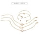 thumbnail image 4 of Fiudx Pulsera de Nudo de Diamante, Cadete Ajustable, Elegante Diseño Geométrico, Juego de Pulseras En Capas, Regalo de Fiesta para Uso Diario, para Niñas y Mujeres, Colección de 5 Piezas., 4 of 6