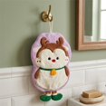 thumbnail image 5 of Yeciiwht Decorative Christmas Hand Towel Coral Fleece Hanging Hand Towel – Absorbent Festive Towels for Bathroom, Kitchen & Holiday Home Use, 5 of 6
